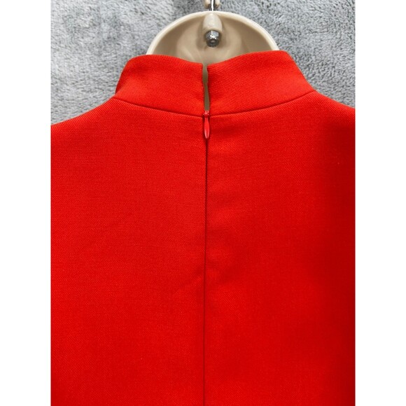 The J. Peterman Nora Shift Dress Womens XS Burnt Orange Stretch Twill Back Zip - Picture 9 of 15